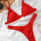 Solid Color Bikini Set