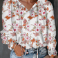 V Neck Floral Top