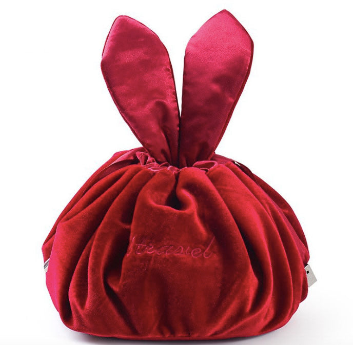 Rabbit Ears Drawstring Cosmetic Bag