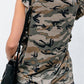 Round Neck Camouflage Top