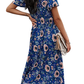 Floral V Neck Dress