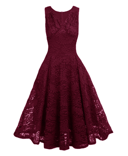 Sleeveless Lace Dress