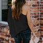 One Shoudler Chiffon Top