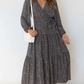 Dots V Neck Dress