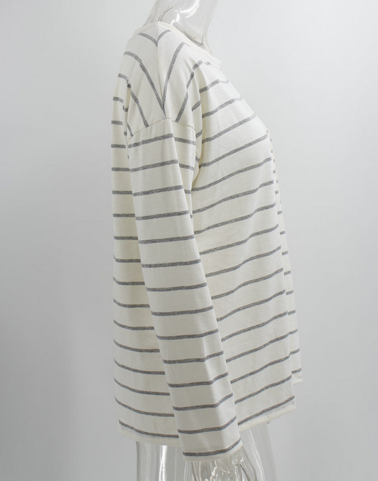 Stripe Long Sleeve Top