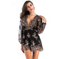Sequins V Neck Romper