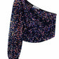 Sequins One Shoulder Top