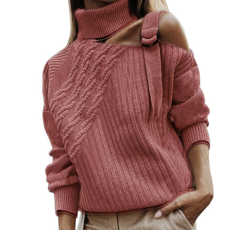 Shoulder Hollow Out Sweater