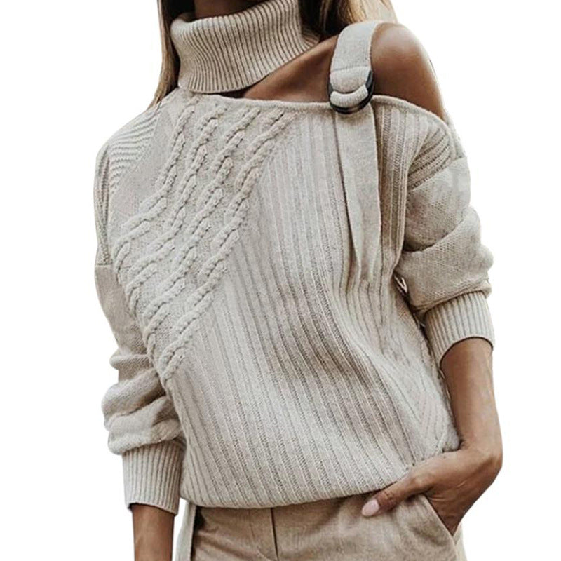 Shoulder Hollow Out Sweater