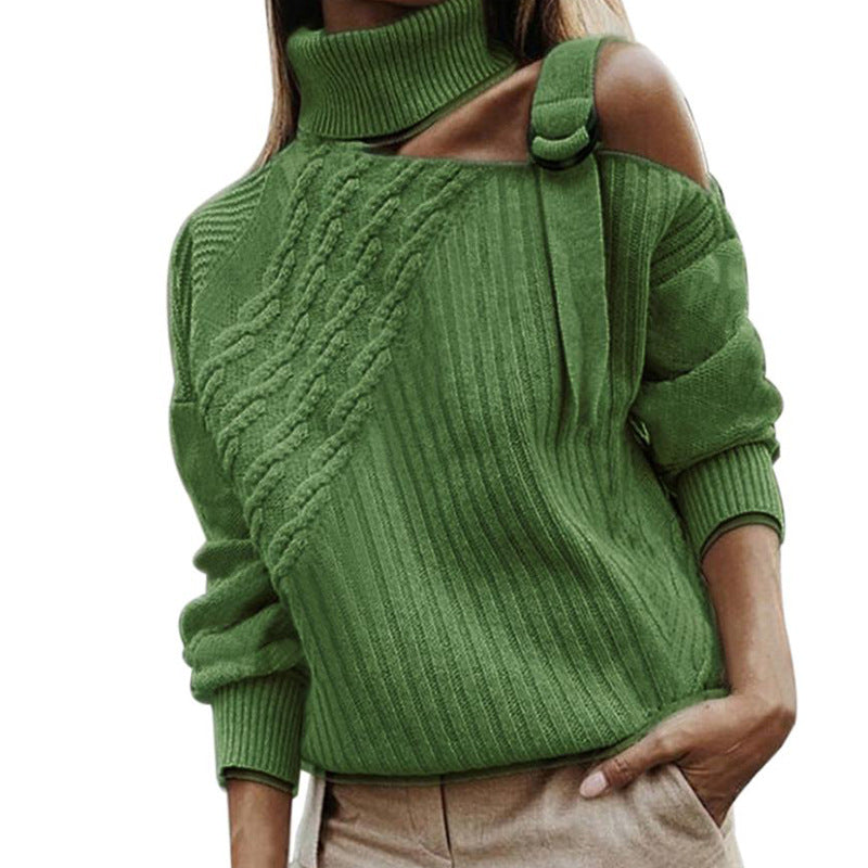 Shoulder Hollow Out Sweater