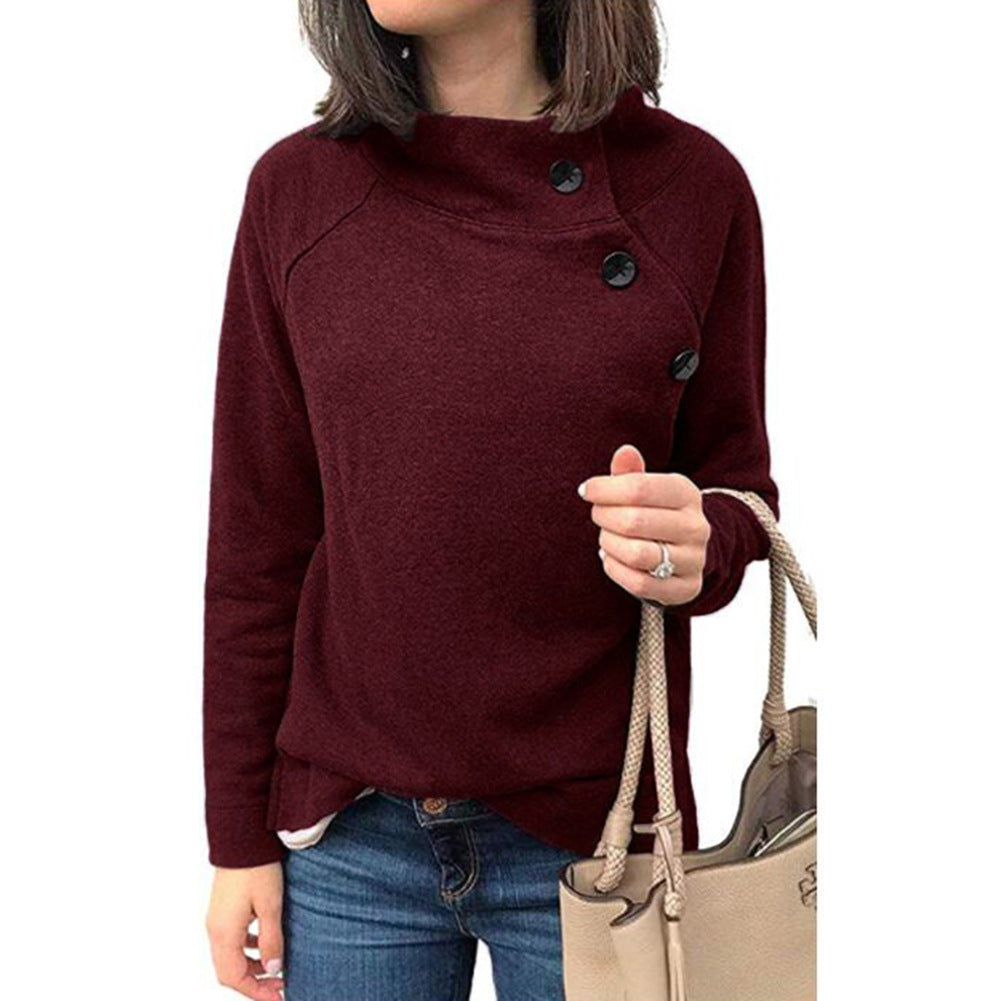 Side Buttons Sweatshirt