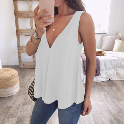 Sleeveless Chiffon Top