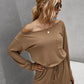 Solid Color Casual Romper