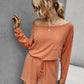 Solid Color Casual Romper