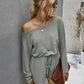 Solid Color Casual Romper