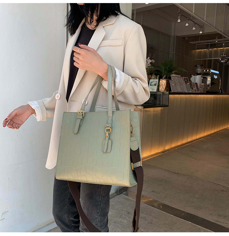 Solid Color Handbag