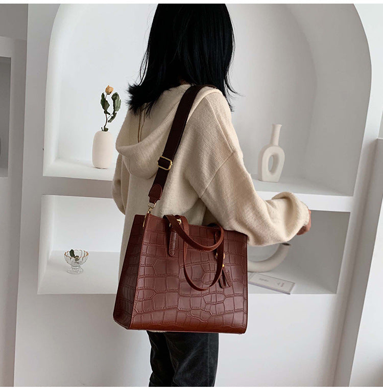 Solid Color Handbag