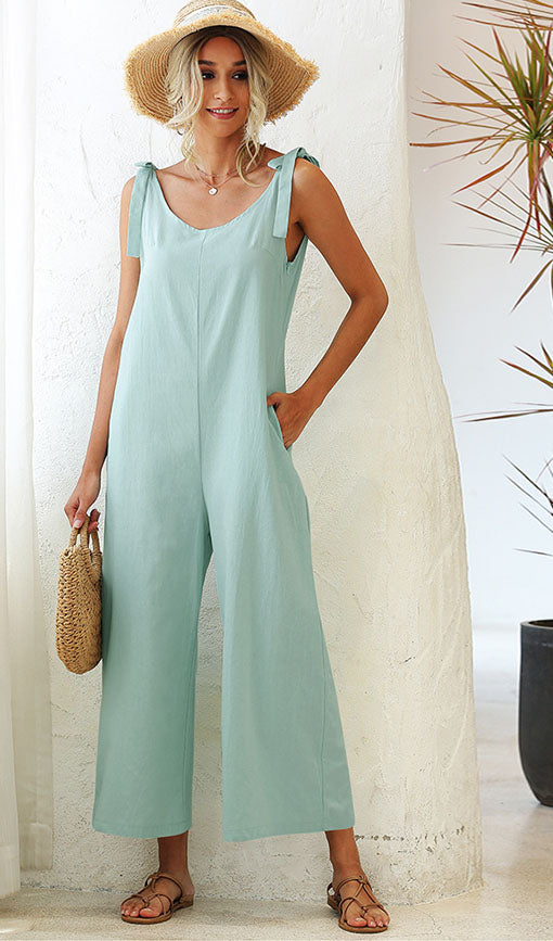 Solid Color Romper