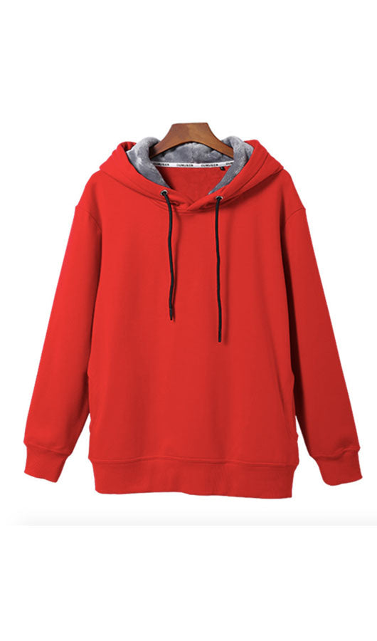 Solid Color Vans Hooded Sweatshirt