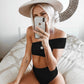 Solid Color Bikini Set