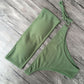 Solid Color Bikini Set