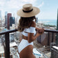 Solid Color Bikini Set