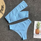 Solid Color Bikini Set
