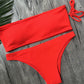 Solid Color Bikini Set