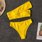 Solid Color Bikini Set