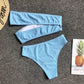 Solid Color Bikini Set