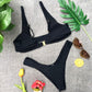 Solid Color Bikini Set