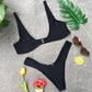 Solid Color Bikini Set