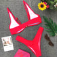 Solid Color Bikini Set