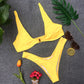 Solid Color Bikini Set