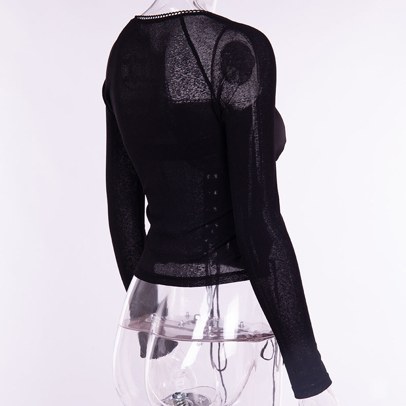Square Neck Lace Up Top