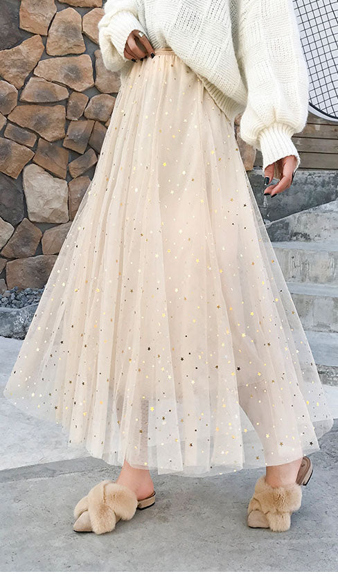 Stars Tulle Skirt