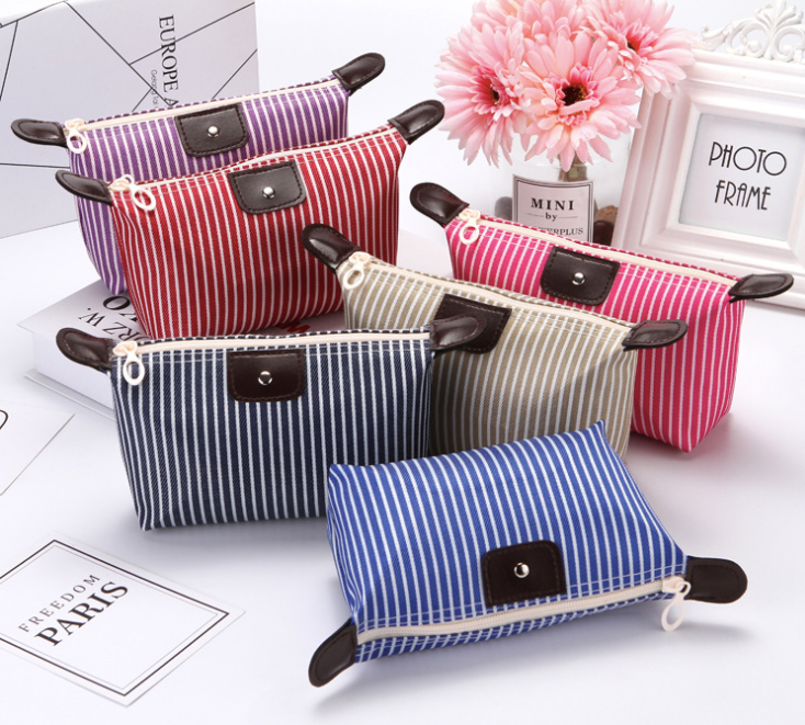 Stripe Cosmetic Bag