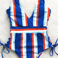 Stripe One Piece Swimsuit