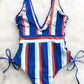 Stripe One Piece Swimsuit