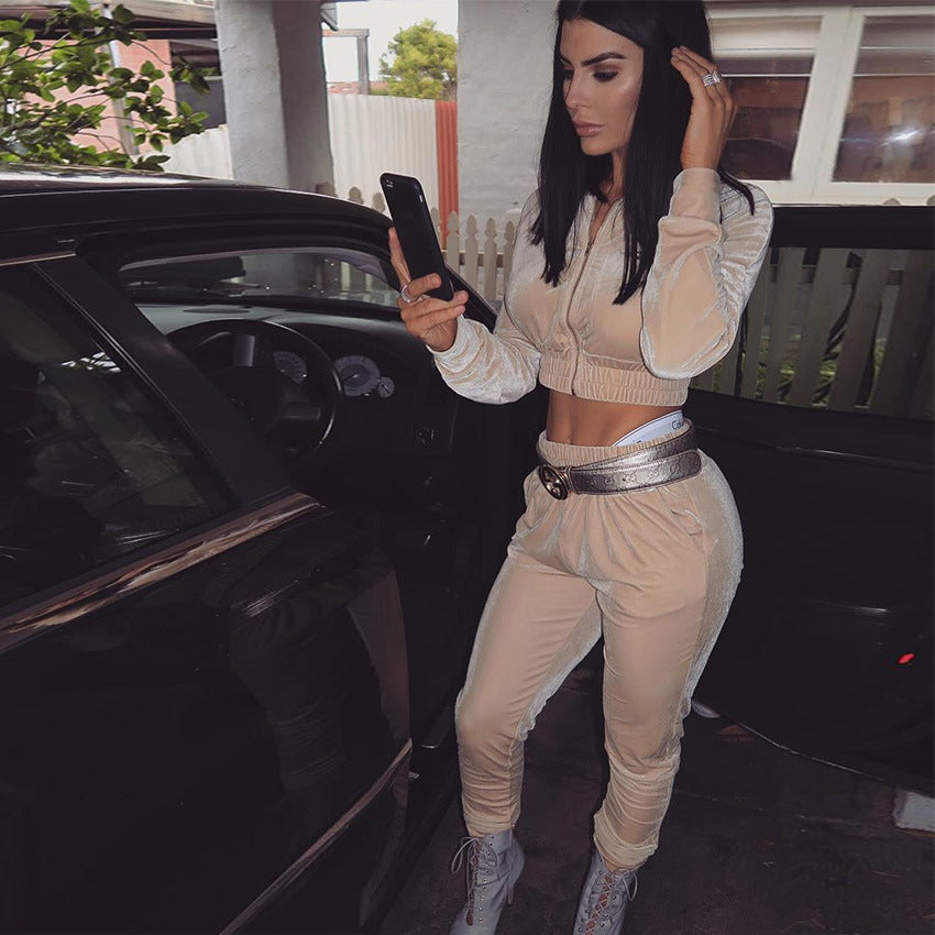 Suede Sweat Suit