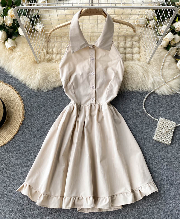 Front Buttons Dress