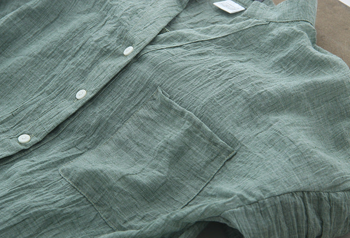 Three Quarter Sleeve Shirt, shirt, VIVIMARKS