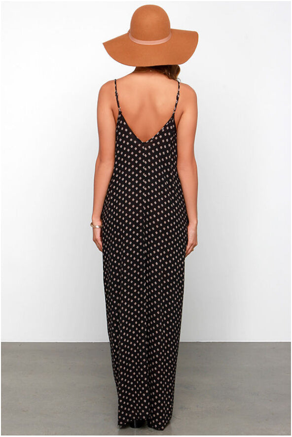 Dots Print Maxi Dress, dress, VIVIMARKS