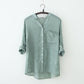 Three Quarter Sleeve Shirt, shirt, VIVIMARKS