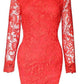Lace Open Back Bodycon Dress, dress, VIVIMARKS
