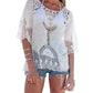 White Hollow Top, top, VIVIMARKS