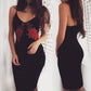Floral Embroidery Bodycon Dress, dress, VIVIMARKS