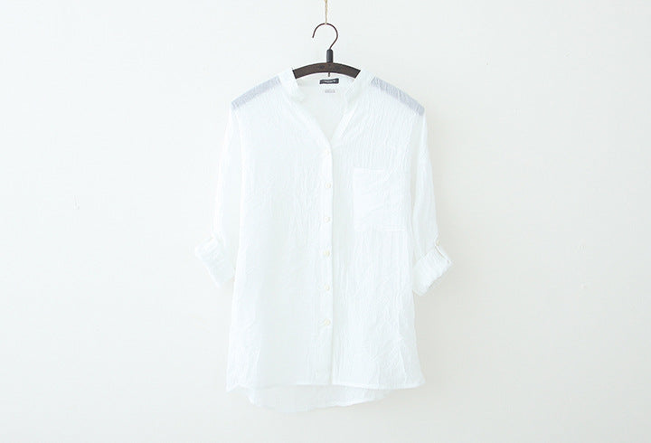 Three Quarter Sleeve Shirt, shirt, VIVIMARKS