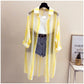 Stripe See-through Cardigan