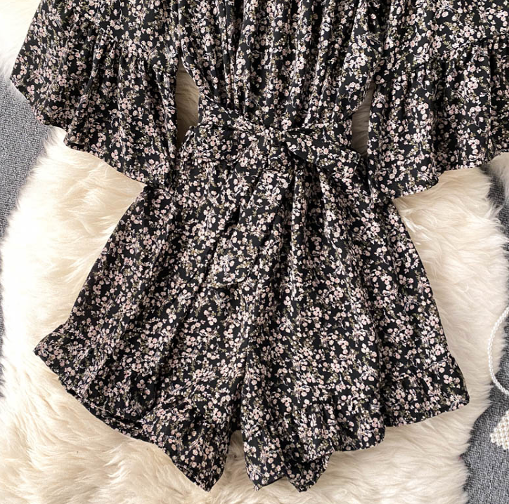 Floral Off The Shouder Romper